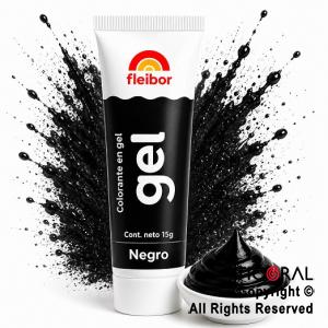 COLORANTE EN GEL FLEIGEL NEGRO X 15 GR